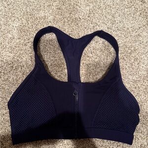 Lorna Jane Blue Sports Bra Racerback Design